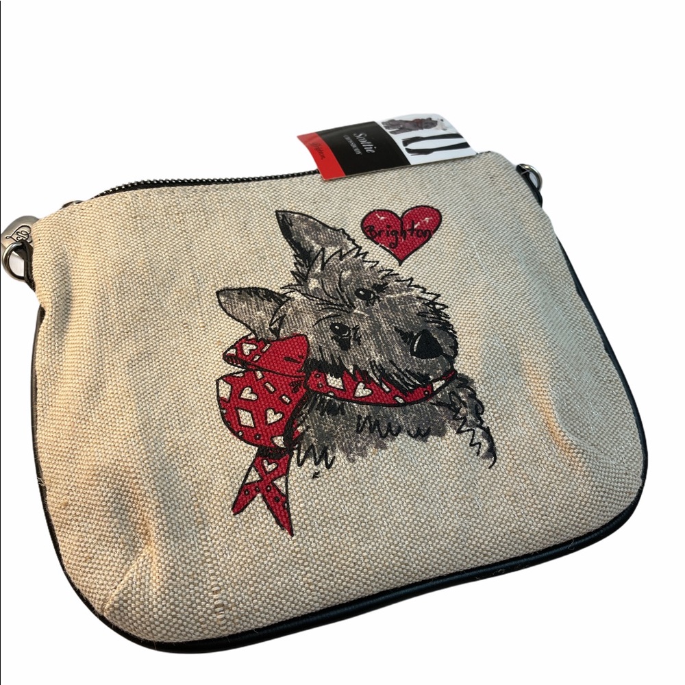 Brighton Scottie Dog Crossbody new canvas NWT